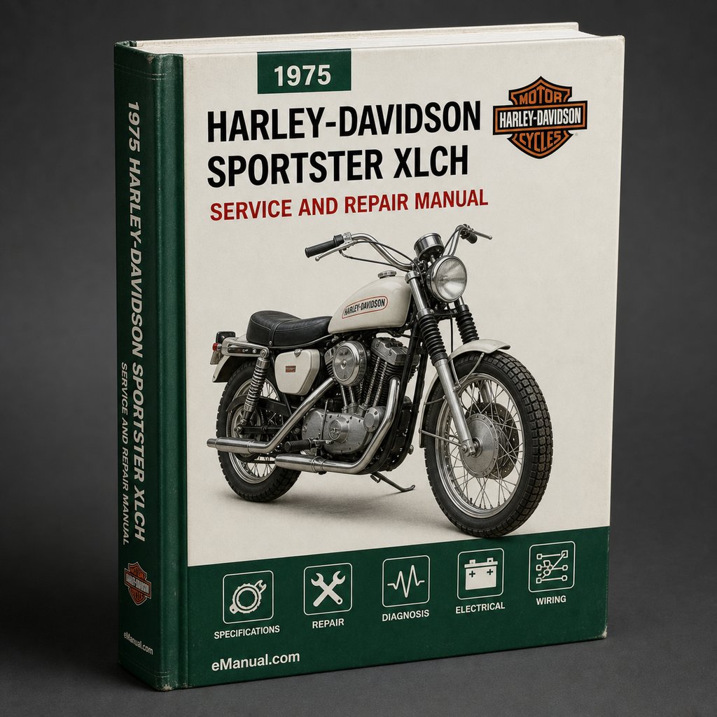 Harley-Davidson Sportster XLCH 1975 Factory Service Repair Manual