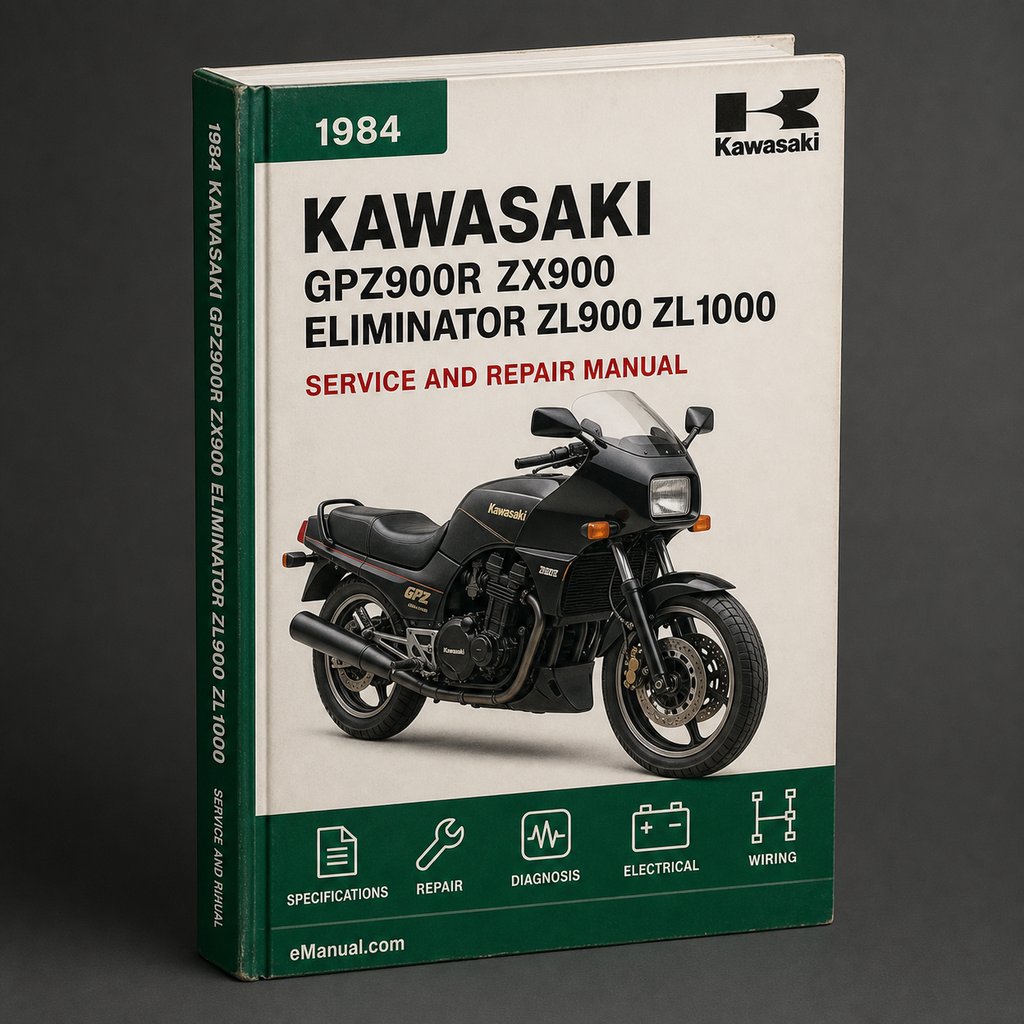 1984-1987 Kawasaki GPZ900R ZX900 Eliminator ZL900 ZL1000 Service Repair Manual