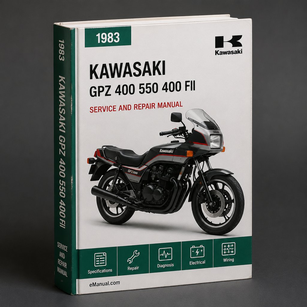 Kawasaki GPZ 400 550 Z 400 F FII Z 500 550 F 1983-1985 Service Repair Manual