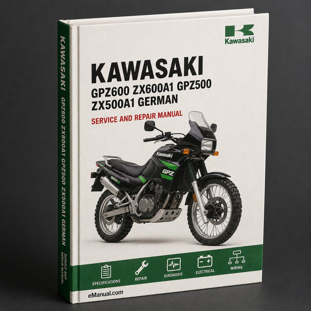 Kawasaki GPZ600 ZX600A1 GPZ500 ZX500A1 Service Repair Manual German