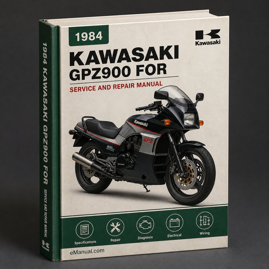 Kawasaki GPZ900 1984-1990 Workshop Service Manual for Repair