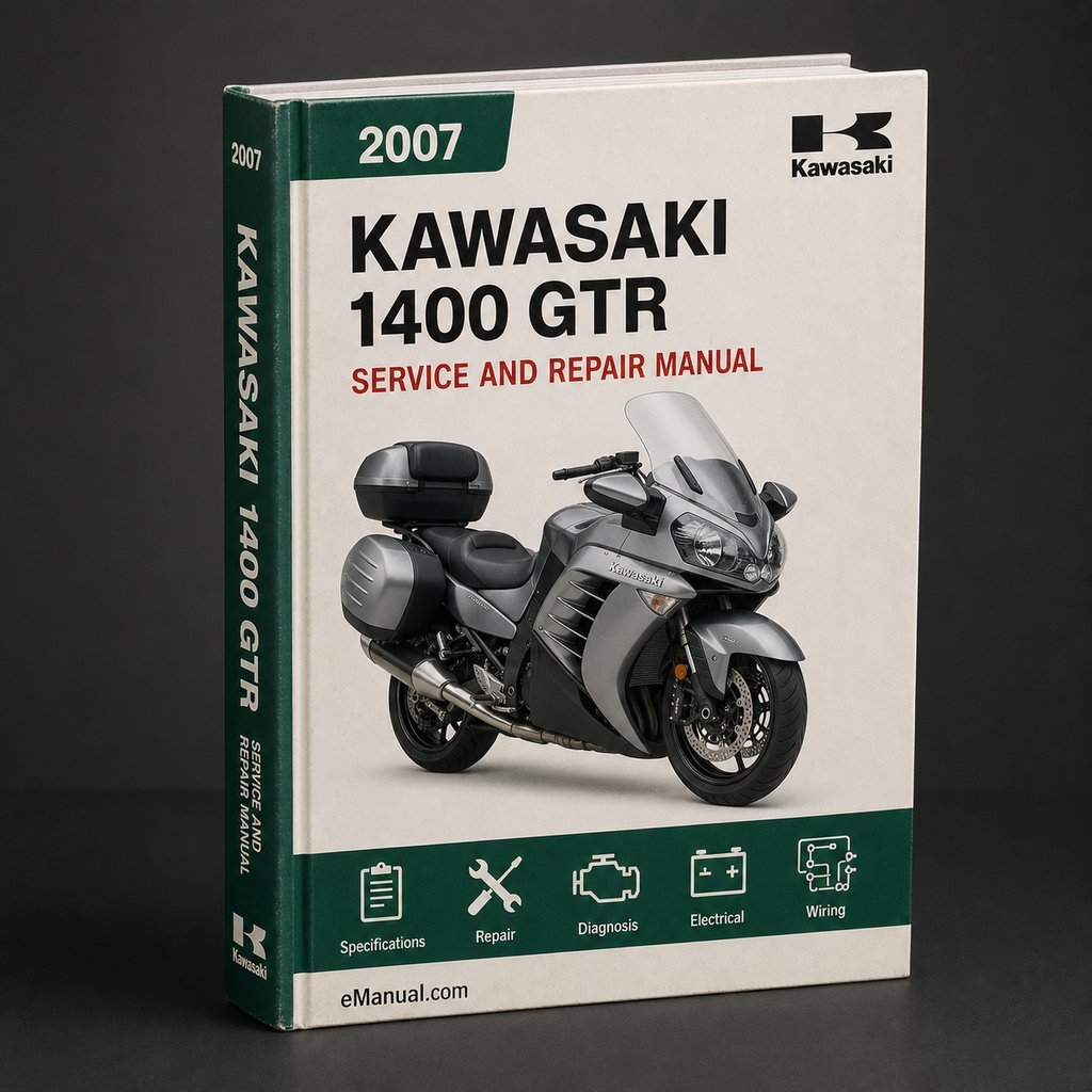 Kawasaki 1400 GTR 2007-2013 Workshop Service Manual PDF Download