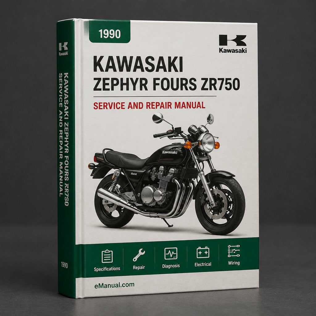 Kawasaki Zephyr Fours ZR750 1990-1997 Service Repair Manual