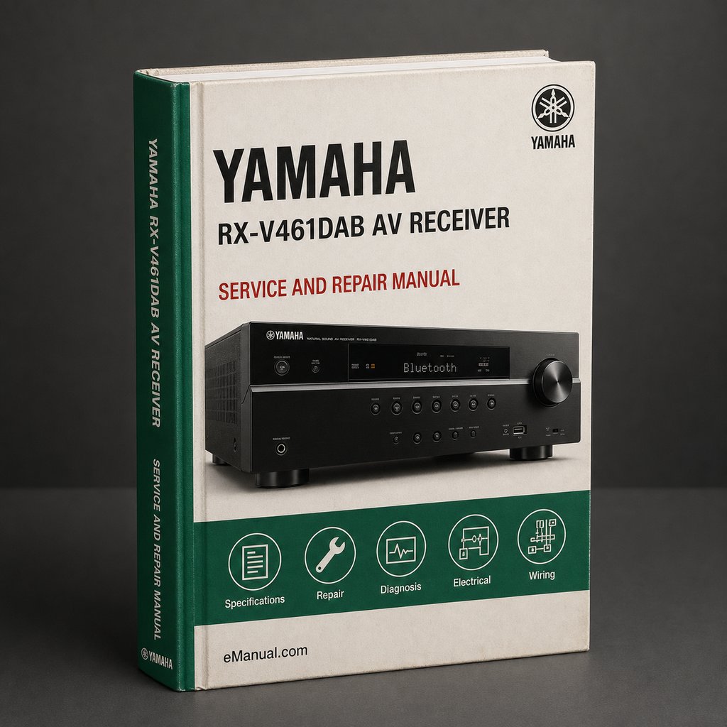 Yamaha RX-V461DAB AV Receiver Service Manual Download PDF