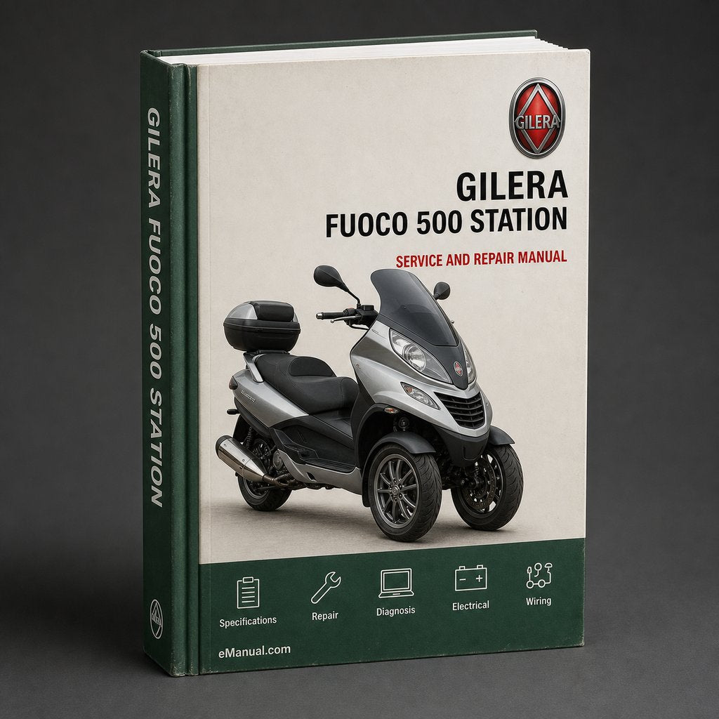 Gilera Fuoco 500 Service Station Manual PDF Download