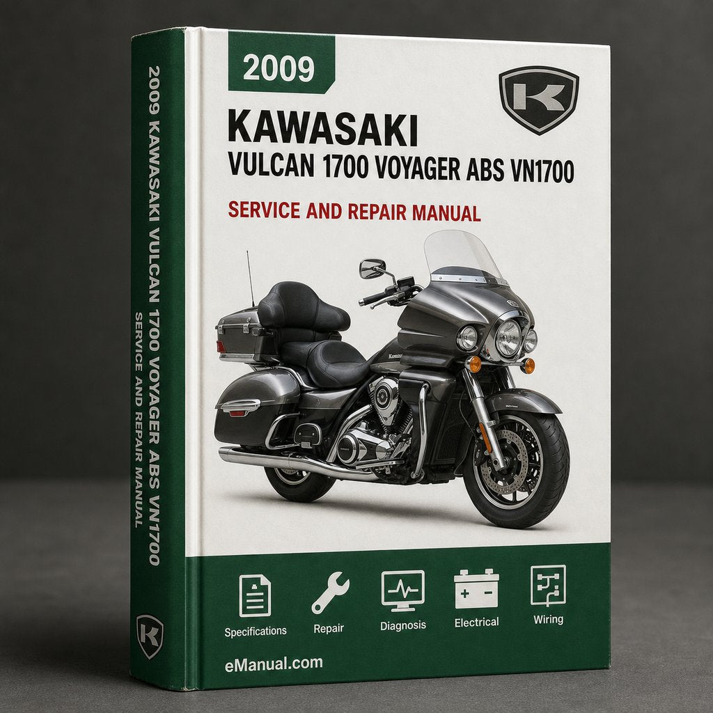 2009-2010 Kawasaki Vulcan 1700 Voyager / ABS VN1700 Voyager ABS Motorcycle Workshop Service Repair Manual Download PDF