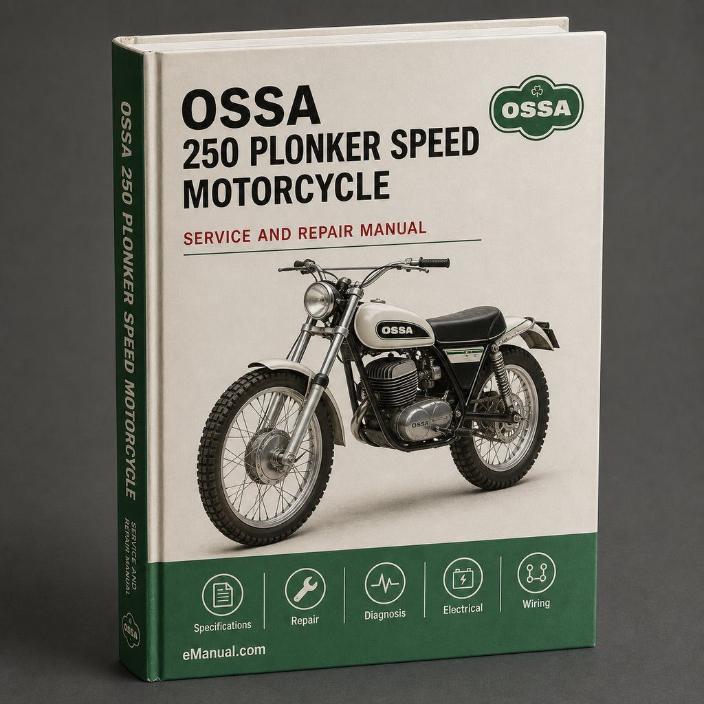 OSSA 250 PLONKER 5 SPEED Motorcycle Service Repair Manual PDF Download