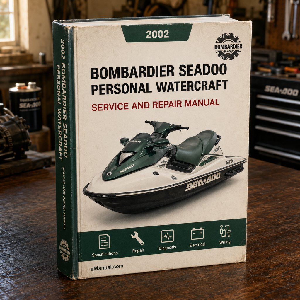 2002 Bombardier Seadoo Personal Watercraft Service Repair shop Manual. PDF Download