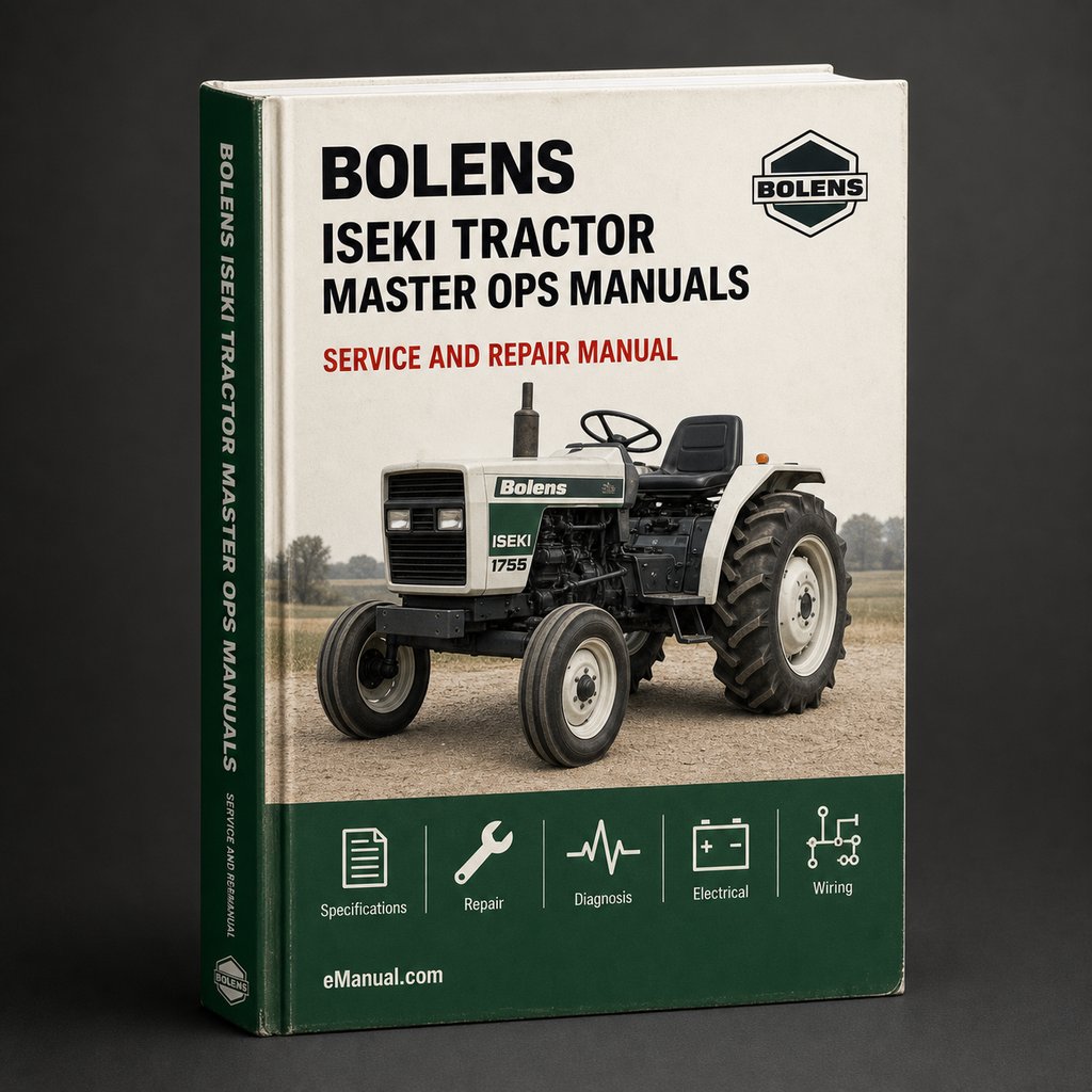 Bolens Iseki tractor master Repair ops & parts Manuals PDF Download
