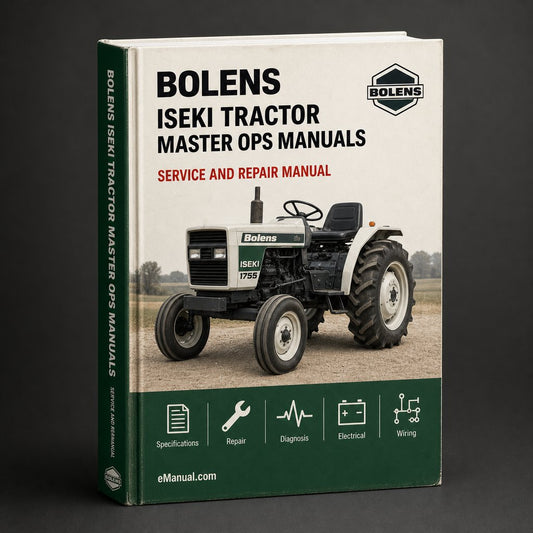 Bolens Iseki tractor master Repair ops & parts Manuals PDF Download