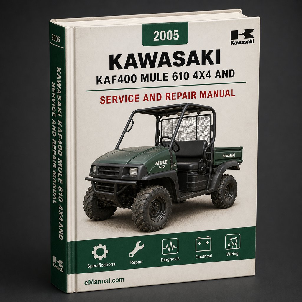 2005 Kawasaki KAF400 Mule 610 4x4 and Mule 600 Service Repair Manual Download 05 PDF