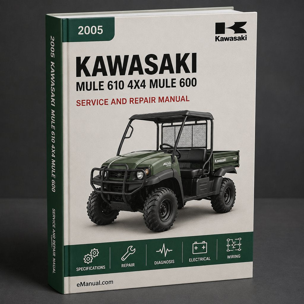2005 Kawasaki MULE 610 4x4 MULE 600 Service Repair Manual PDF Download