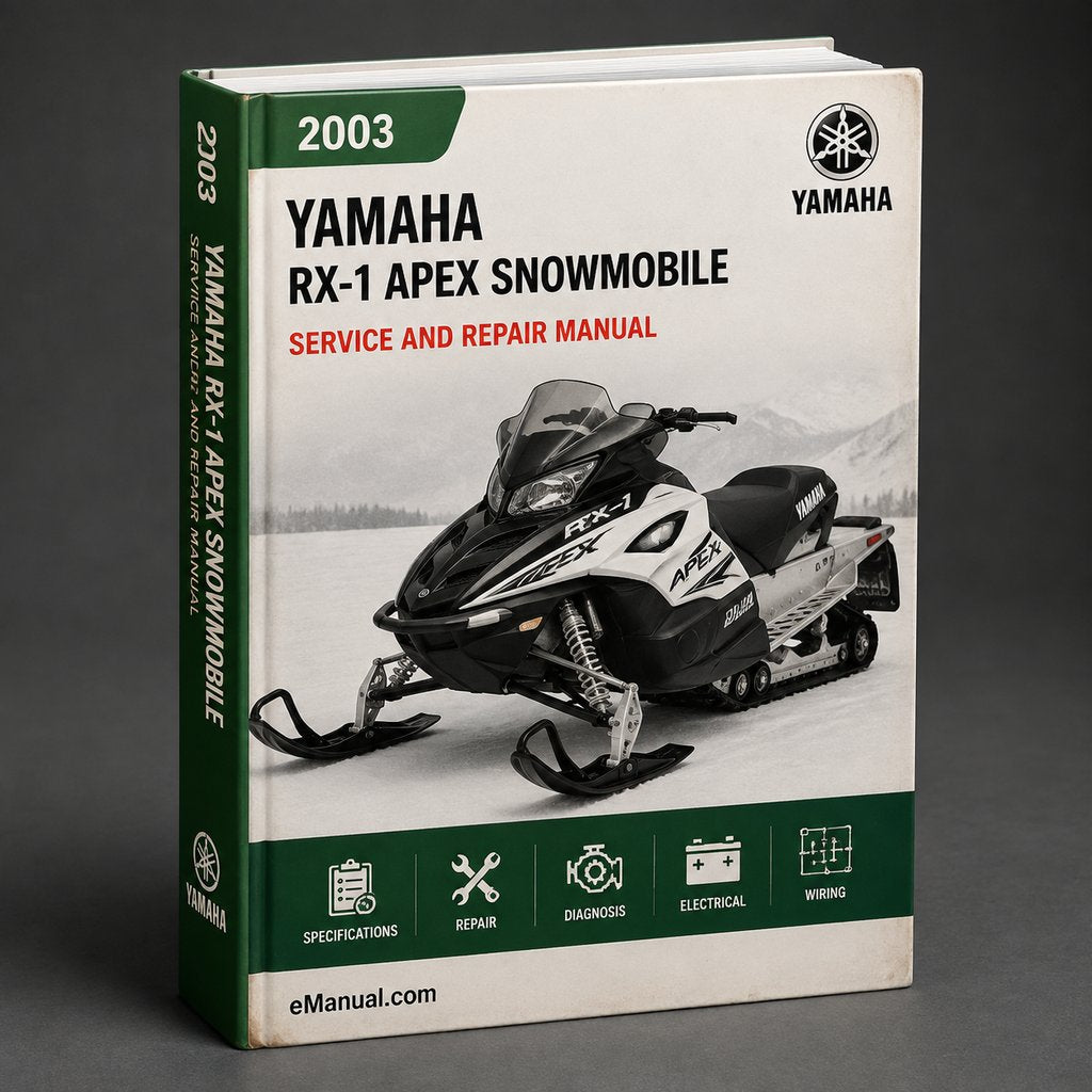 2003-2007 Yamaha RX-1 APEX Snowmobile Repair Manual PDF Download