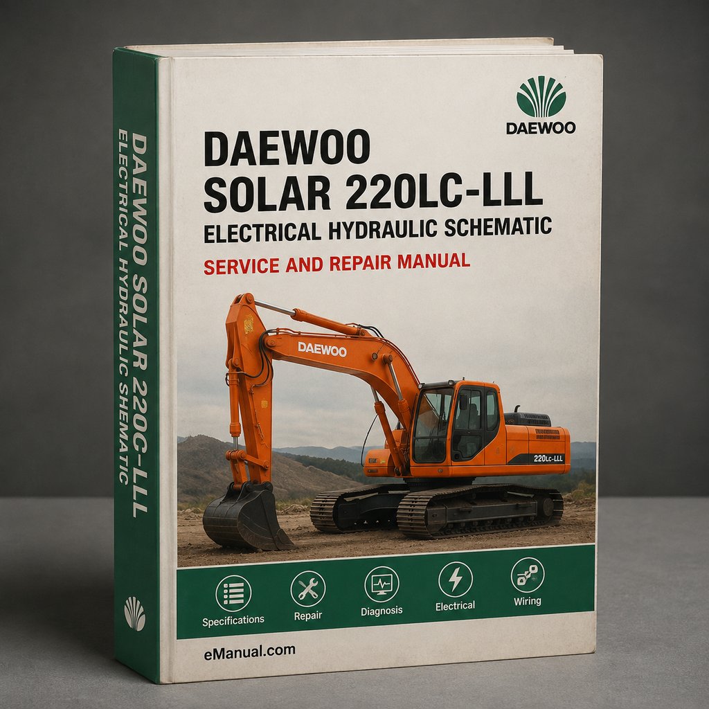 DAEWOO SOLAR 220LC-lll Electrical HYDRAULIC SCHEMATIC Manual PDF Download