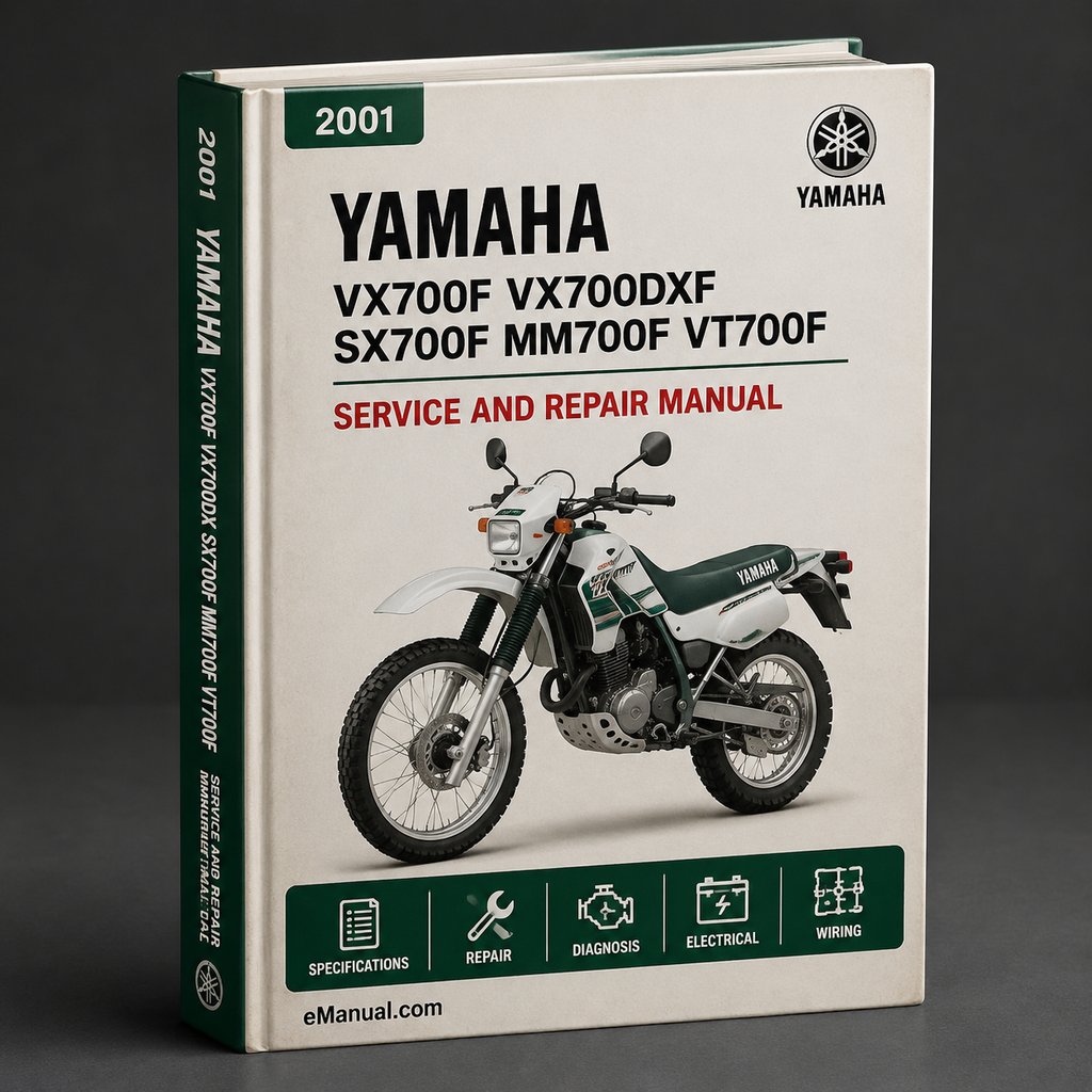 2001-2004 Yamaha VX700F VX700DXF SX700F MM700F VT700F SXV70G SXV70ERG SXV70MH SXV70SJ VT70J Snowmobile Service Repair Manual Download PDF