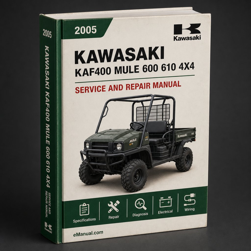 KAWASAKI KAF400 MULE 600 610 4X4 UTILITY VEHICLE Service Repair Manual 2005-ONWARDS PDF Download