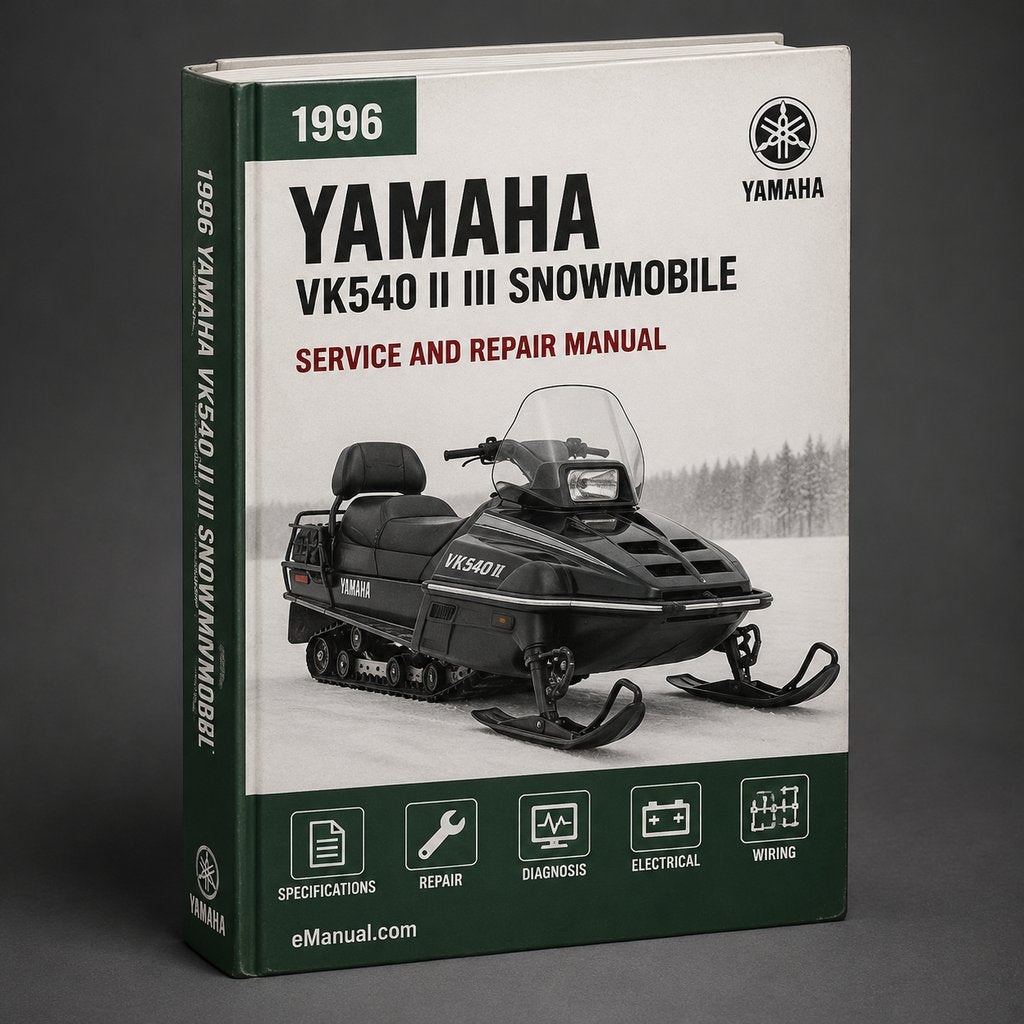1996 Yamaha VK540 II / III Snowmobile Service Manual PDF Download