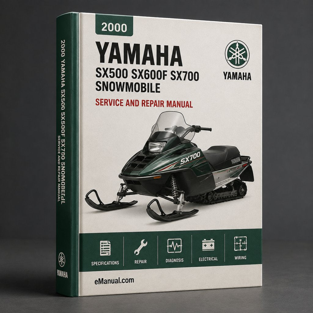 2000 Yamaha SX500 / SX600F / SX700 Snowmobile Service Manual PDF Download