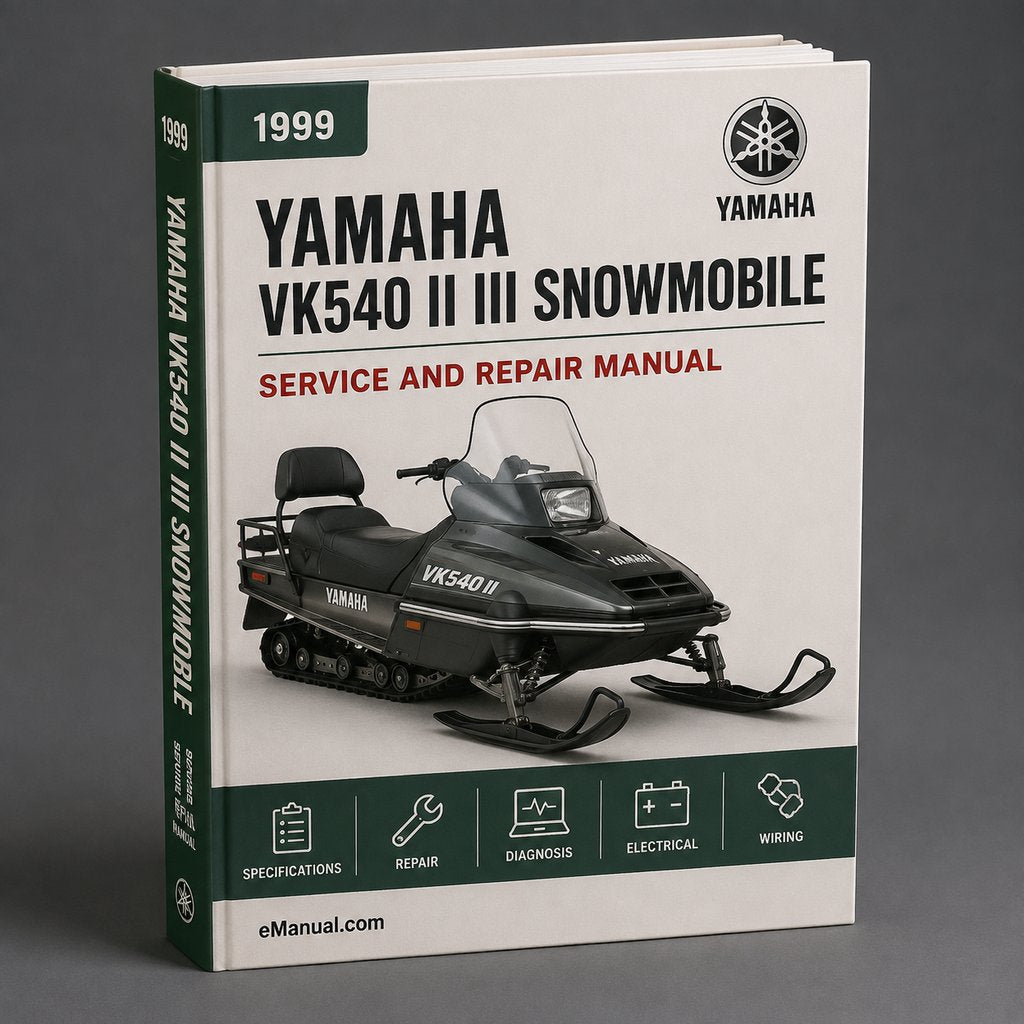 1999 Yamaha VK540 II / III Snowmobile Service Manual PDF Download