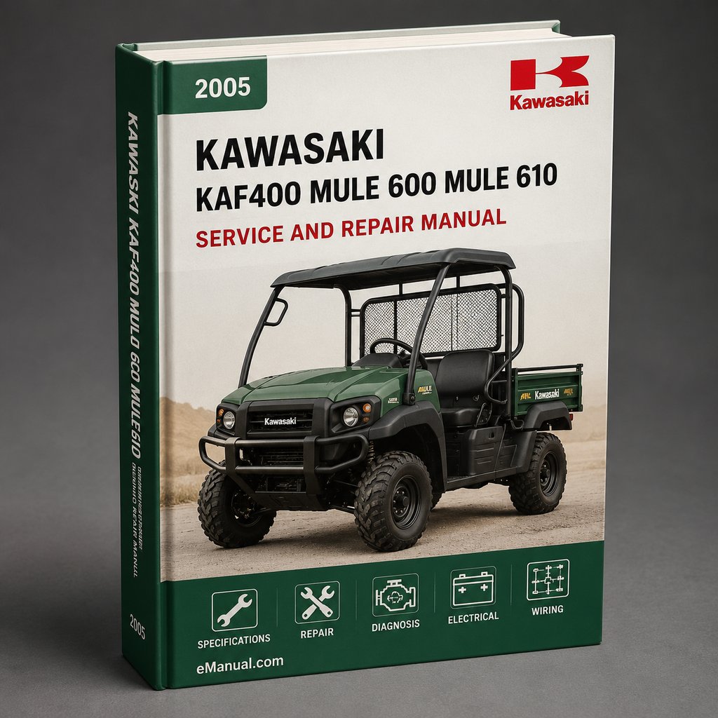 2005 KAWASAKI KAF400 MULE 600 MULE 610 4x4 UTILITY VEHICLE Service Repair Manual Download PDF