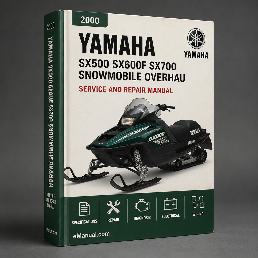 2000 Yamaha SX500 / SX600F / SX700 Snowmobile Service Repair Maintenance Overhaul Workshop Manual PDF Download