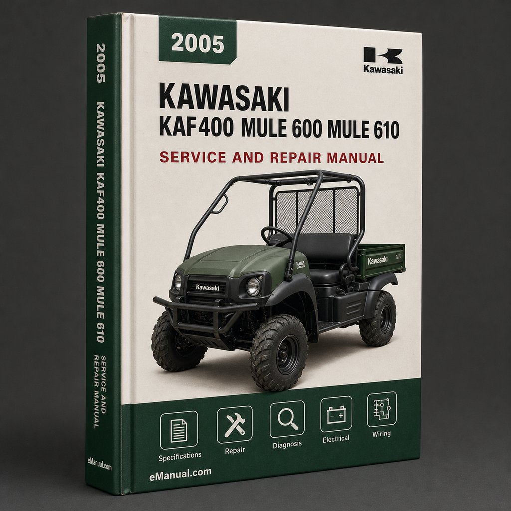2005 KAWASAKI KAF400 MULE 600 MULE 610 4x4 UTILITY VEHICLE Service & Repair Manual - Download PDF