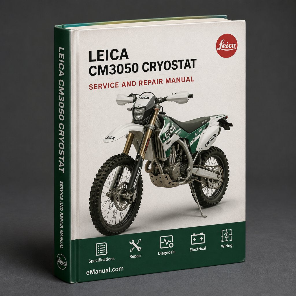 Leica CM3050 S Cryostat Service Manual PDF Download