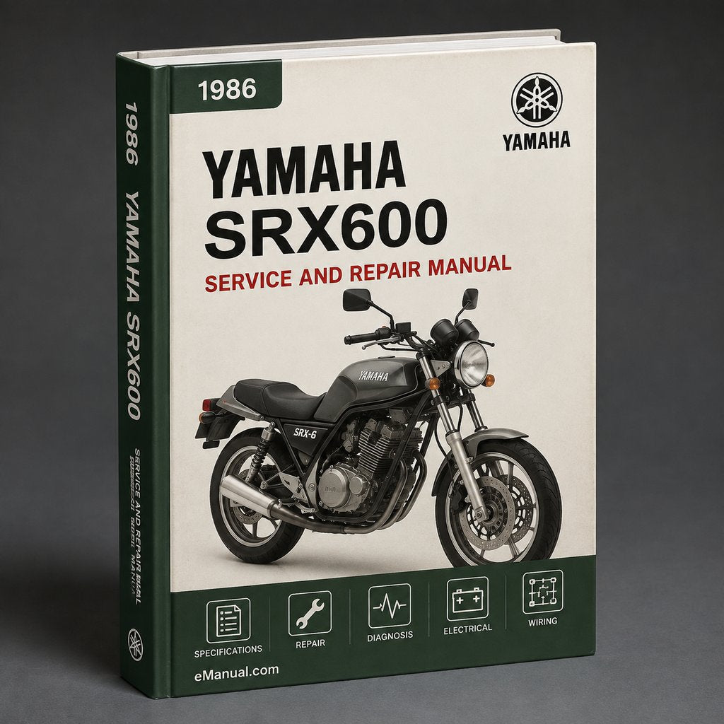 1986 Yamaha SRX600 Service Repair Maintenance Manual PDF Download