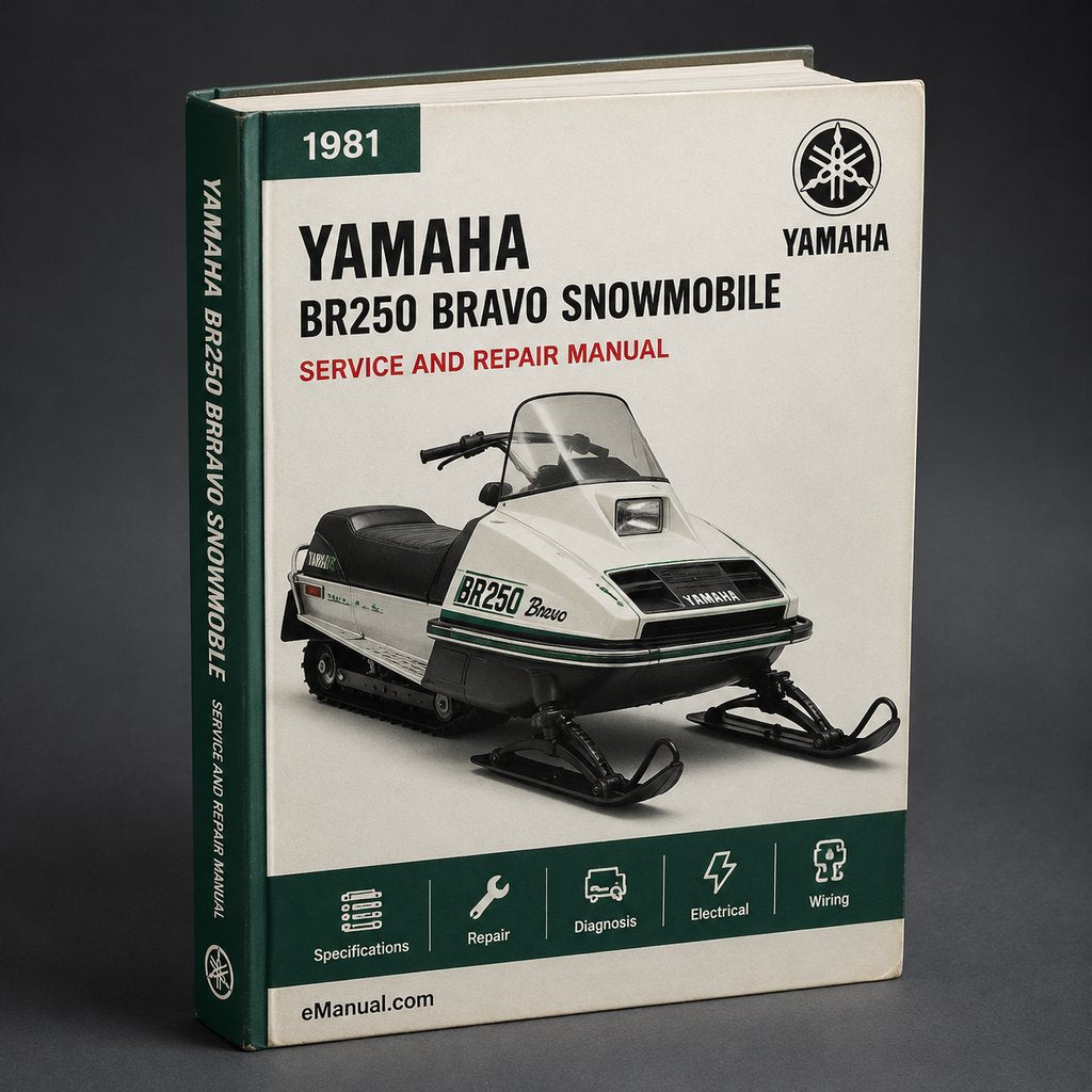 1981-2000 Yamaha BR250 Bravo Snowmobile Workshop Repair Service Manual PDF Download