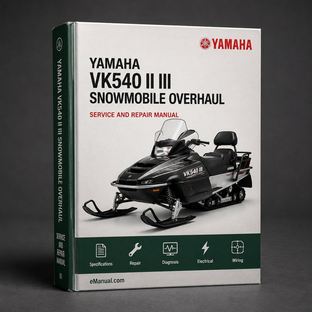 Yamaha VK540 II / III Snowmobile Service Repair Maintenance Overhaul Workshop Manual PDF Download