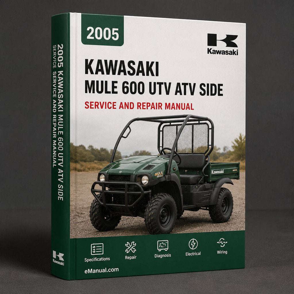 2005-2013 Kawasaki MULE 600 Service Repair Manual UTV ATV Side by Side PDF Download