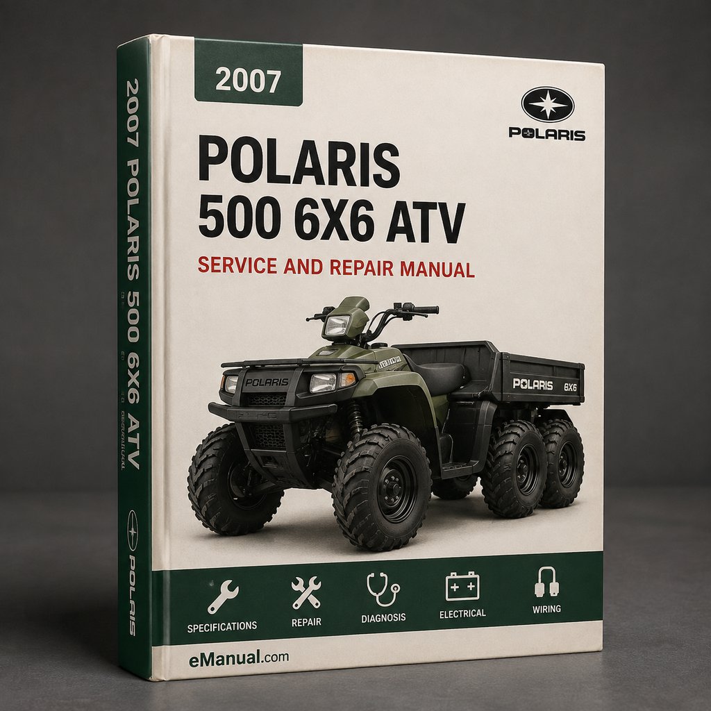 2007 Polaris 500 6x6 ATV Complete Service Manual PDF Download