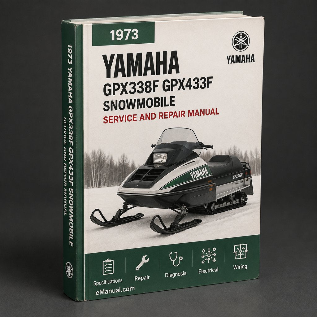 1973-1975 Yamaha GPX338F GPX433F Snowmobile Repair PDF