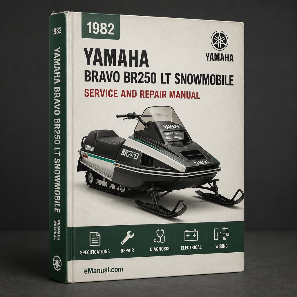 1982-2009 Yamaha Bravo BR250 LT Snowmobile Repair PDF