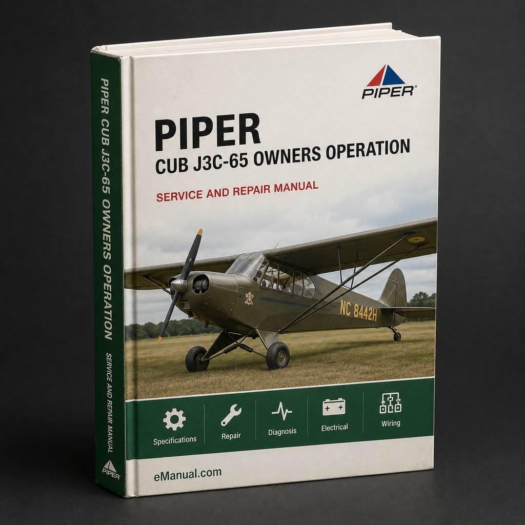 Piper cub J3C -65 owners Manual operation PDF Download