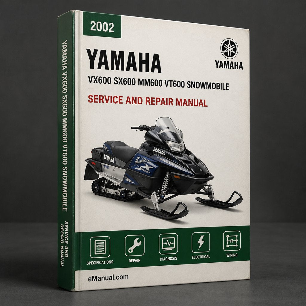 Yamaha VX600 SX600 MM600 VT600 Snowmobile Full Service & Repair Manual 2002-2003 PDF Download