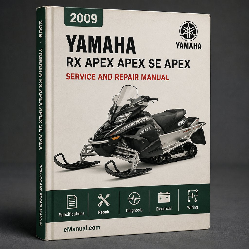 Yamaha RX 1 APEX APEX SE APEX XTX Snowmobile Full Service & Repair Manual 2009-2012 PDF Download