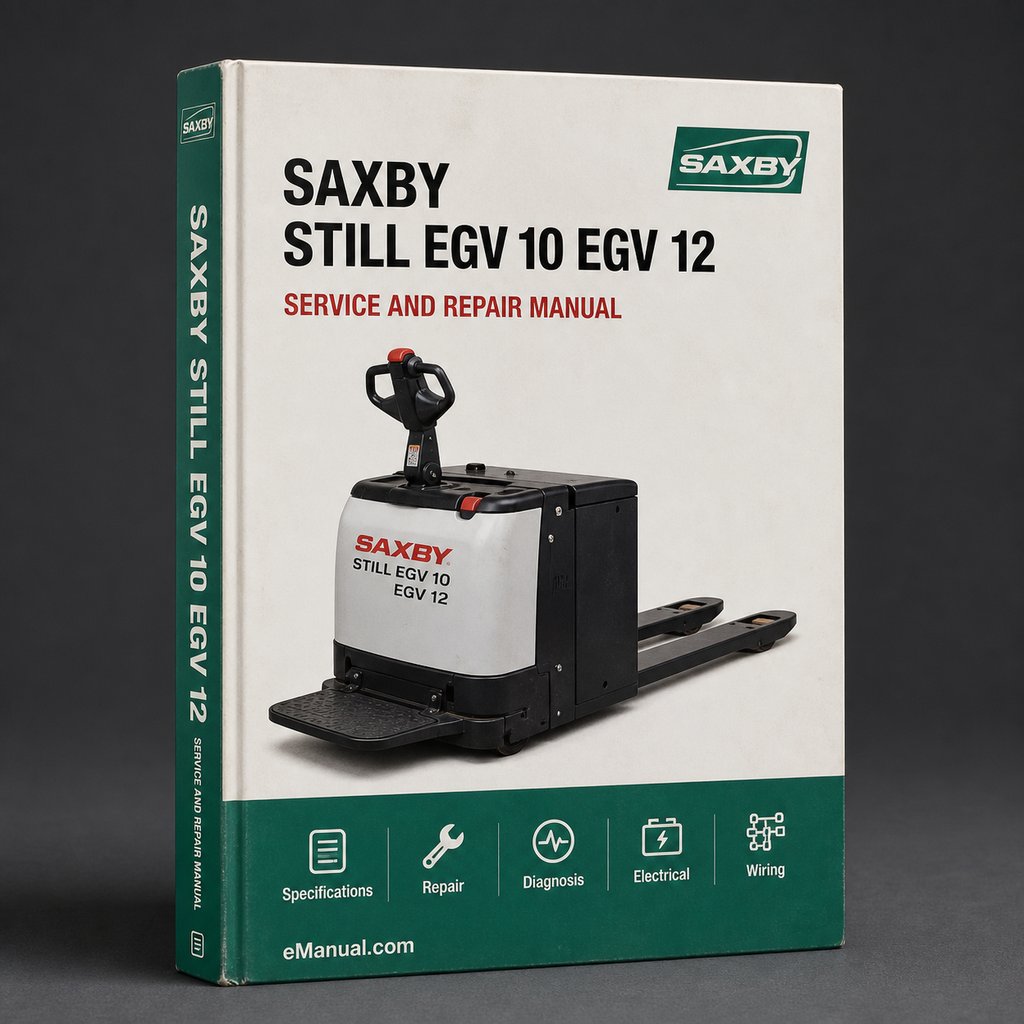 Still Saxby EGV 10 EGV 12 Walk-high lift Truck Service Repair Workshop Manual Download PDF