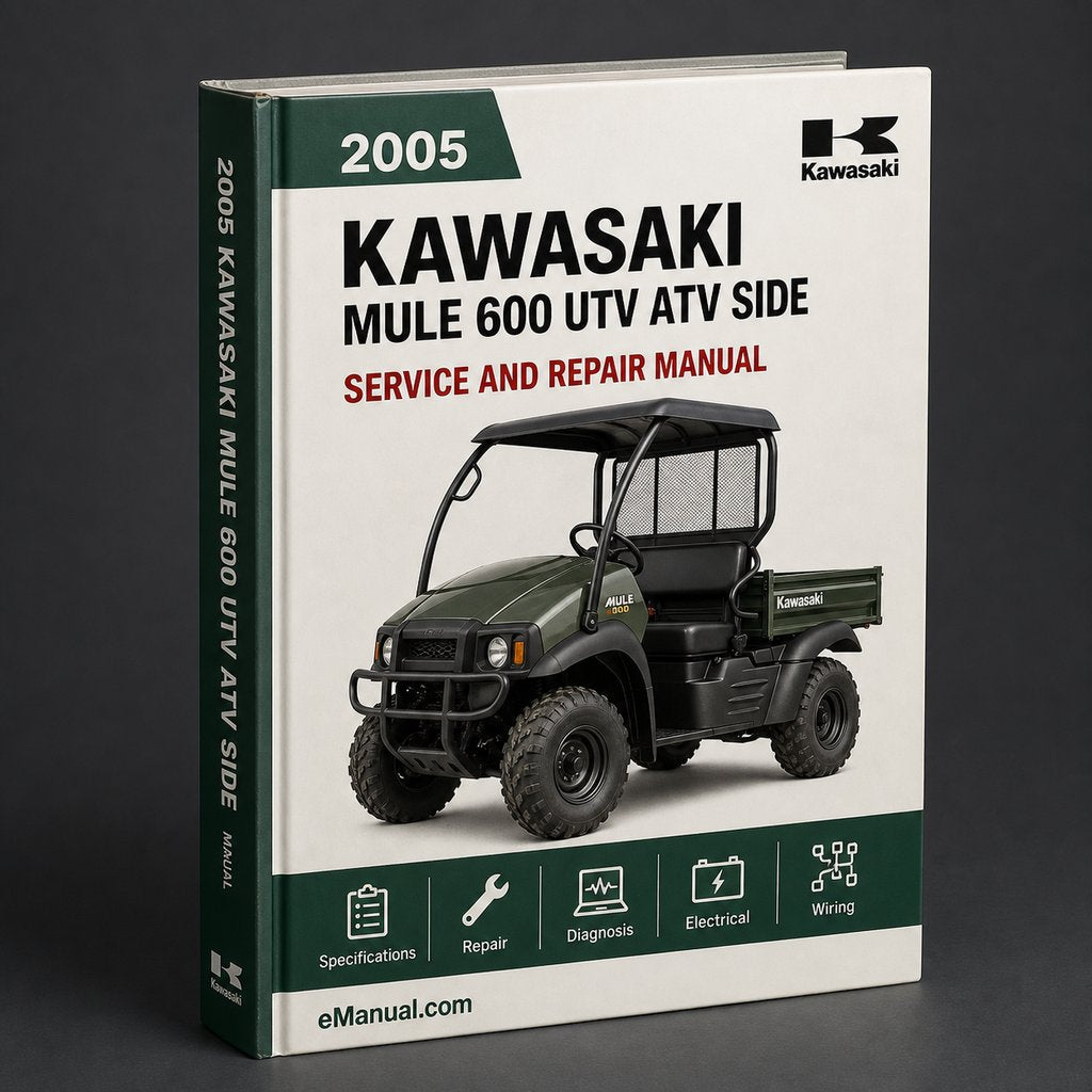 Kawasaki Mule 600 UTV ATV Side By Side 2005-2013 Service & Repair Manual Download PDF