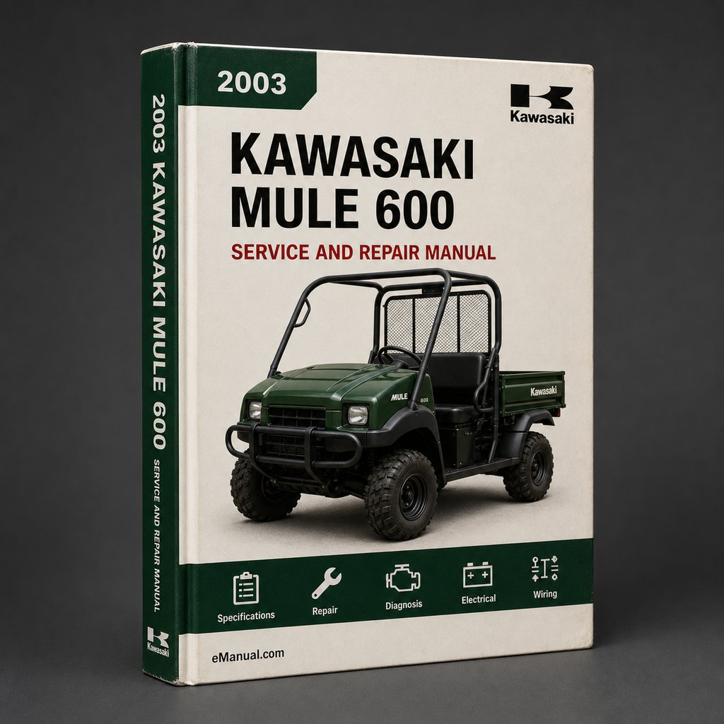 Kawasaki MULE 600 2003-2009 Service Repair Workshop Manual PDF Download