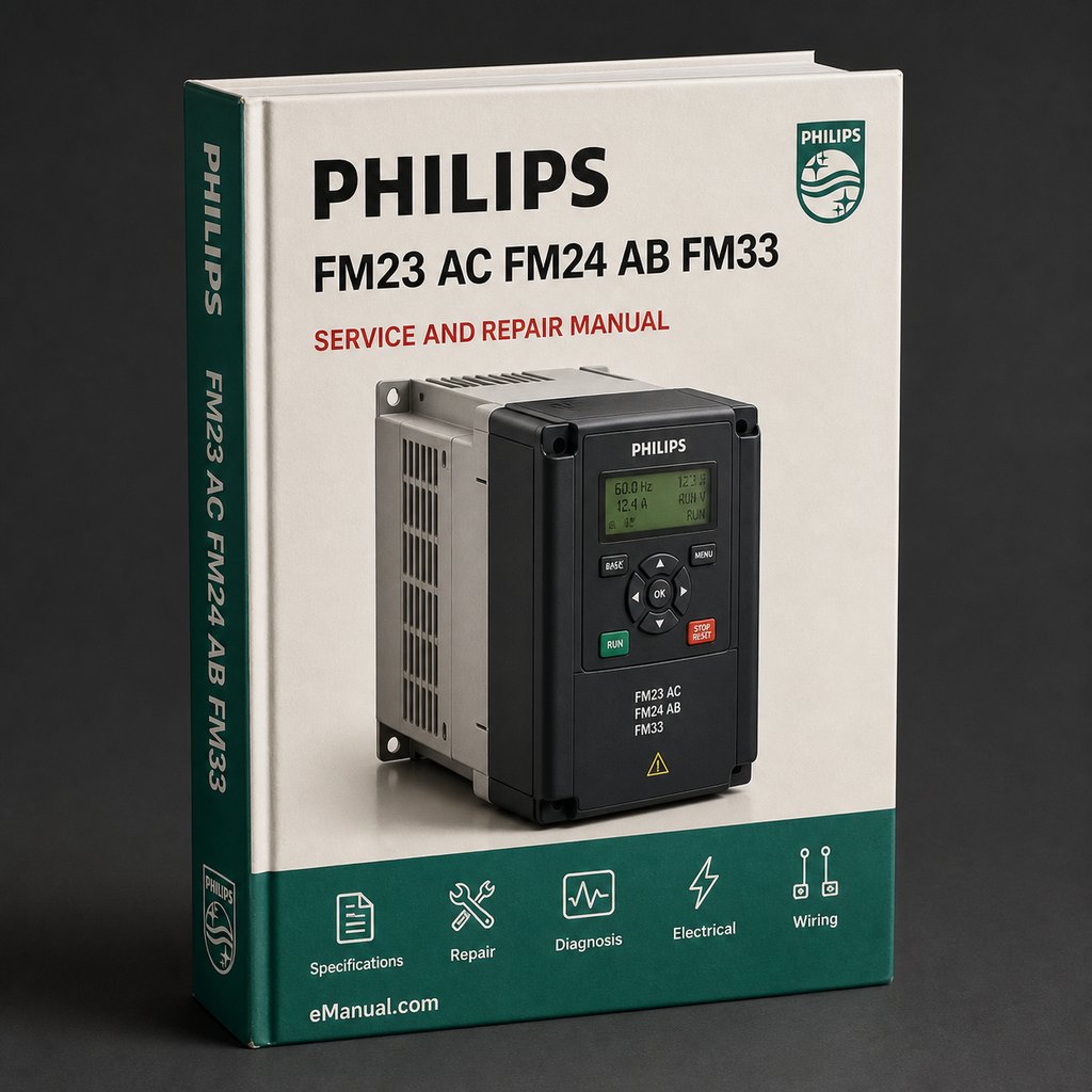 PHILIPS FM23 AC / FM24 AB / FM33 AA LCD Color TELEVISION Service Manual PDF Download