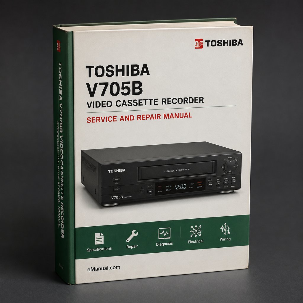 TOSHIBA V705B Video Cassette Recorder Repair Manual PDF Download