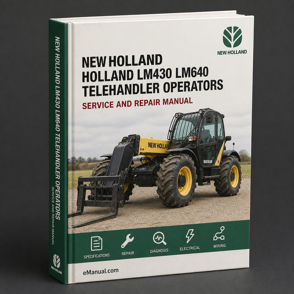 New Holland LM430 LM640 Telehandler Operators Owners Maintenance Manual PDF Download
