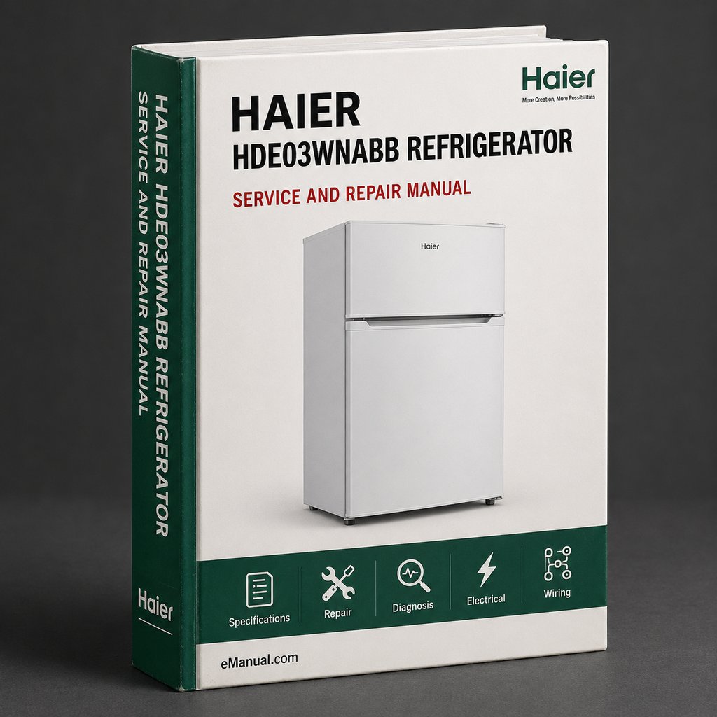 Haier HDE03WNABB REFRIGERATOR Service Manual PDF Download