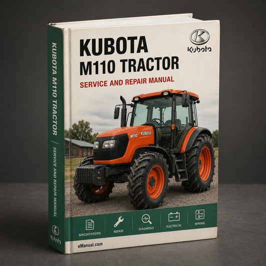 Kubota M110 Tractor Workshop Service Repair Manual