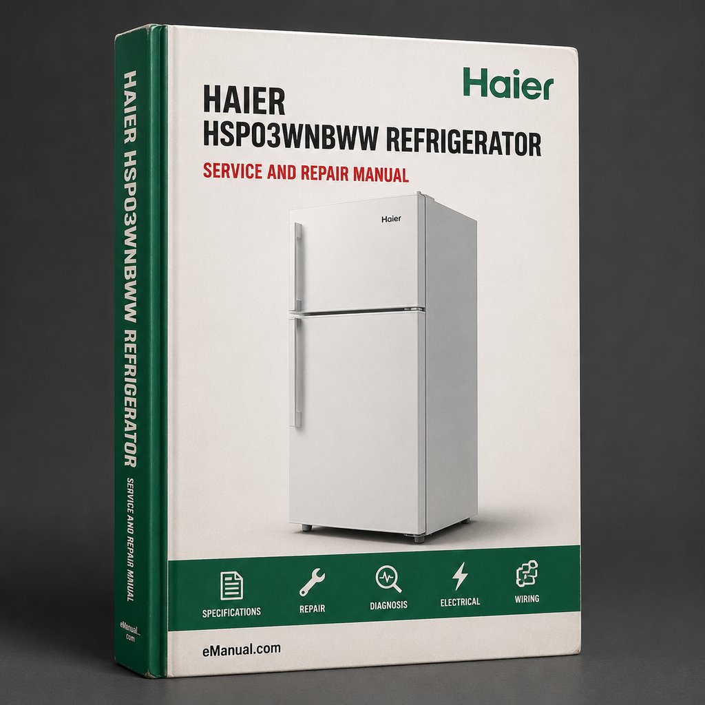 Repair Manual Haier HSP03WNBWW REFRIGERATOR PDF Download