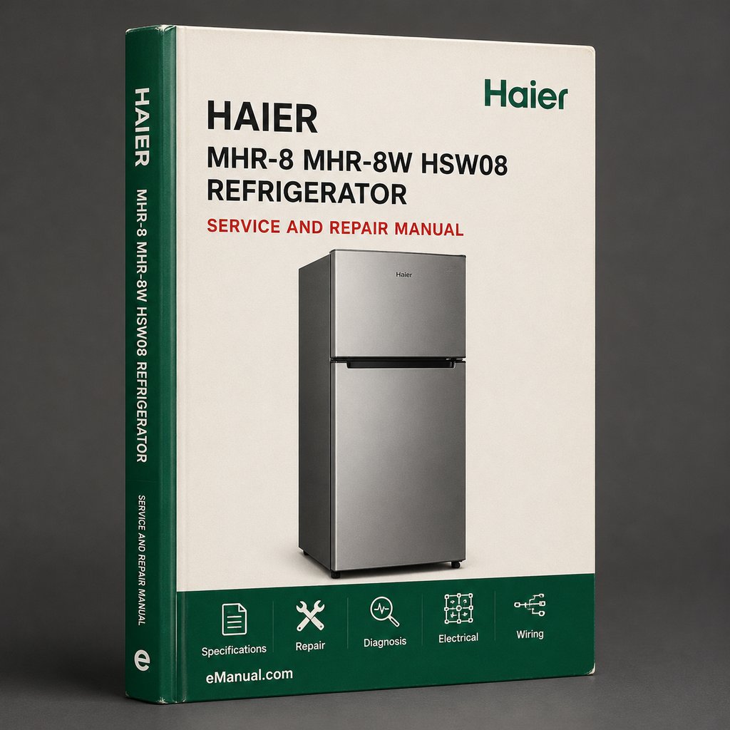 Haier MHR-8 / MHR-8W / HSW08 REFRIGERATOR Repair Manual PDF Download