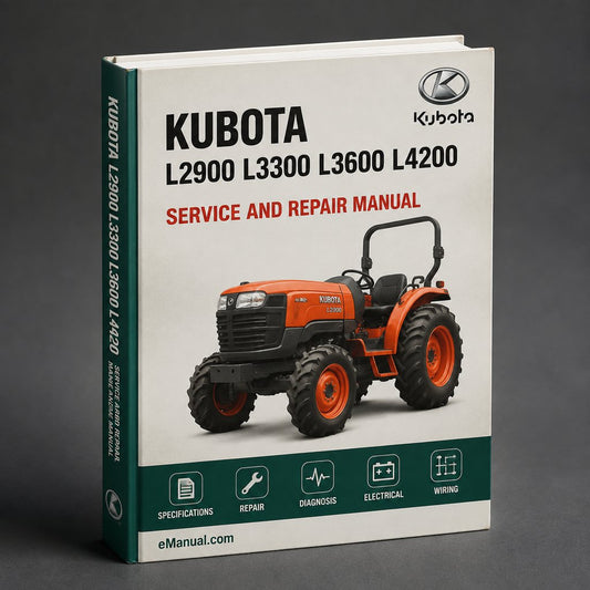 Kubota L2900 L3300 L3600 L4200 Service Workshop Manual