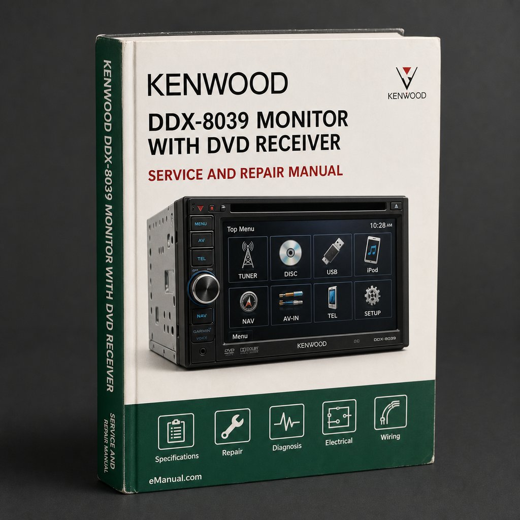 Repair Manual Kenwood DDX-8039 MONITOR WITH DVD Receiver PDF Download