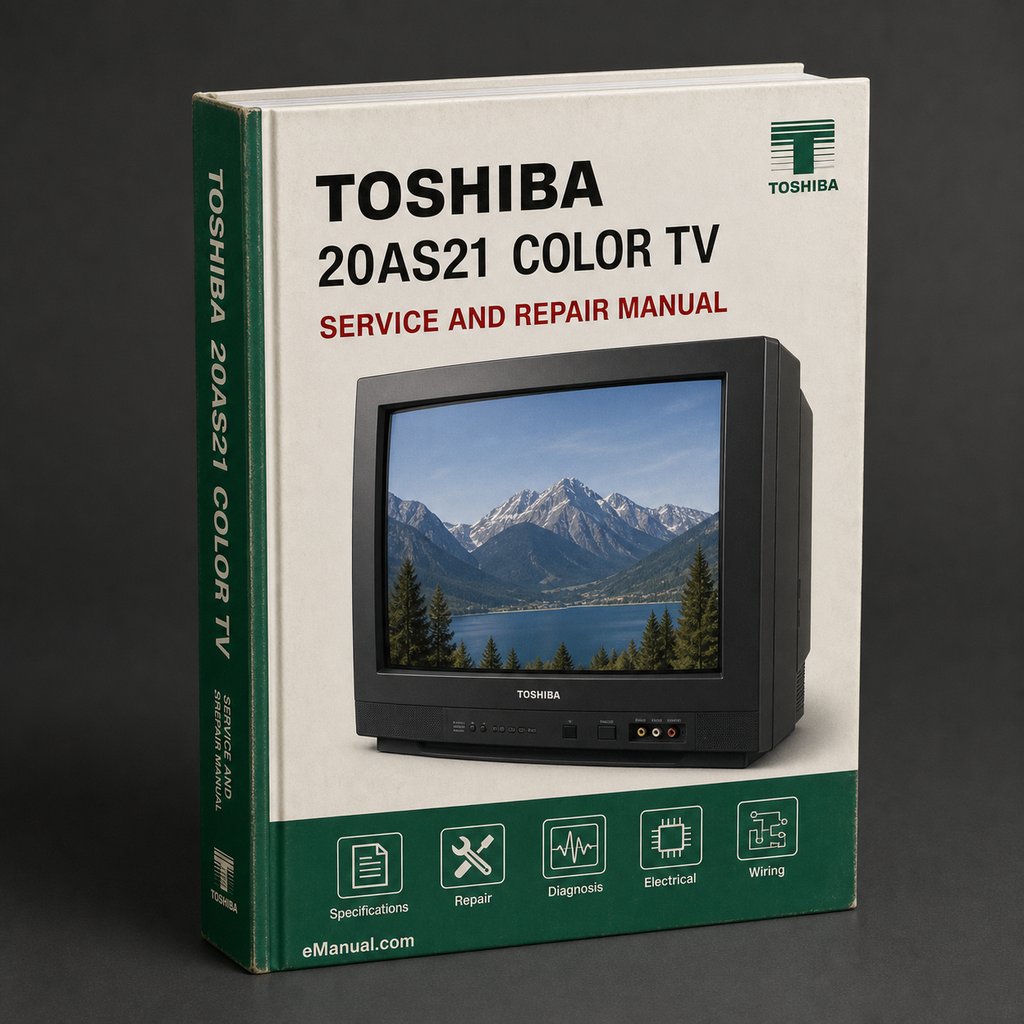 Toshiba 20AS21 Color TV Service Manual Download PDF